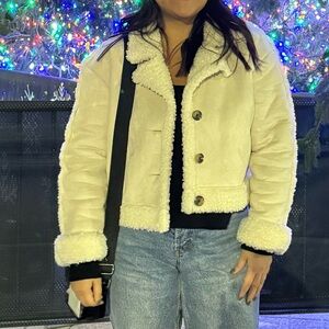 White Sherpa Jacket
